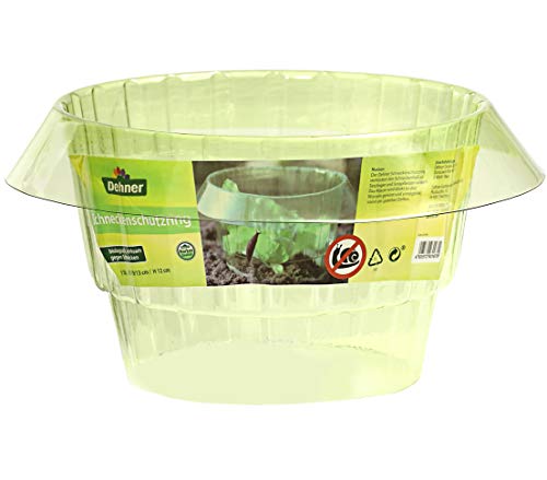 Dehner Schneckenschutzring 10er Set, Ø 13/19 cm, Höhe 12 cm, Kunststoff