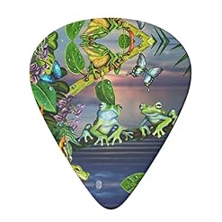 Many Frogs Sing On The Branches Lot de 6 médiators pour guitare acoustique, guitare électrique, basse, ukulélé – fins… - Les Beatles, Paul McCartney, John Lennon, RIngo Starr, George Harrison Many Frogs Sing On The Branches Lot de 6 médiators pour guitare acoustique, guitare électrique, basse, ukulélé – fins… – Image 3