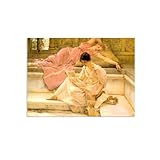 MOBYAT Poster The Favourite Poet ImpresióN en Lienzo Lawrence Alma Tadema Poster Reproducciones de Cuadros Famosos Cuadros Decoracion Dormitorios70x50cm(28x20in)