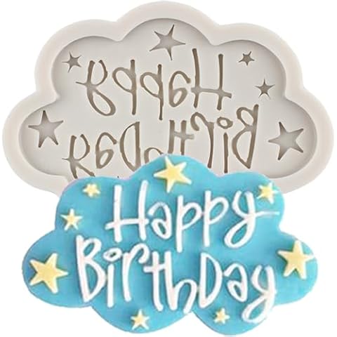 MINFEIDMS Happy Birthday Silicone Mould Set Cover