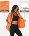 MAGCOMSEN Women Winter Down Vests Outerwear Puffy Casual Sleeveless Oversized Zip Up Padded Stand Collar Jacket Coat Warm Gilet Orange
