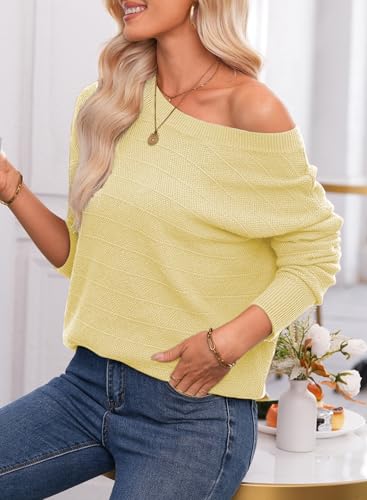 Image of EVALESS Sweaters for Women Long Sleeve Fall Outfits 2026 Back Bow Knot Sweaters Round Neck Solid Knit Pullover Tops