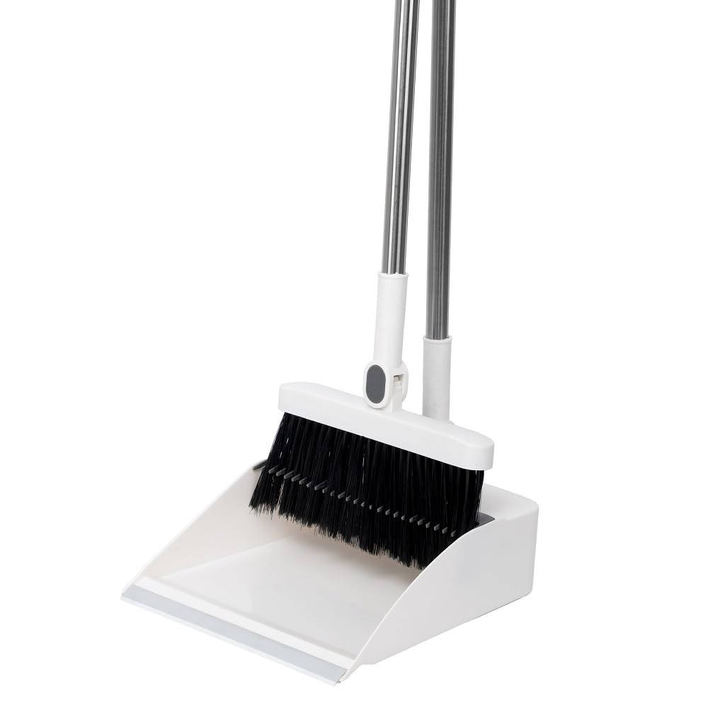 IMUU Rotating Soft Broom and Wind Proof Durable Plastic Teeth Design Dustpan Set with Stainless Steel Long Handle for New Household Cleaning (B0BCZ288HJ) Amazon Price History, Amazon Price Tracker