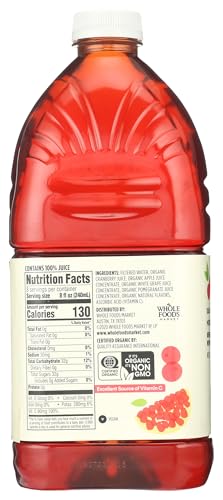 365 by Whole Foods Market, Organic Cranberry-Pomegranate Juice Blend, 64 Fl Oz