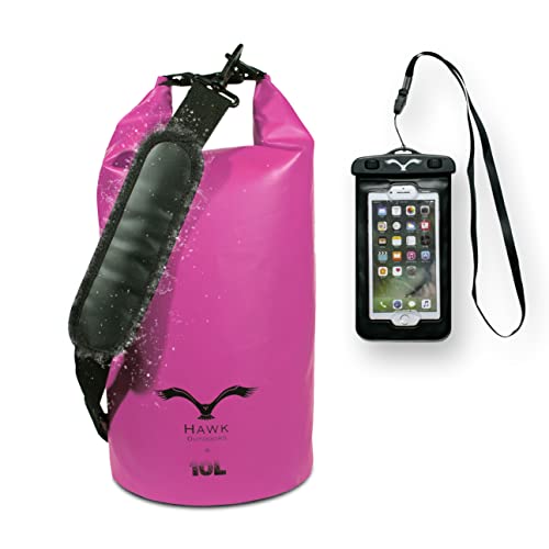 HAWK Dry Bag - Wasserdichter Beutel • verstellbare Schulter-Gurte • inklusive wasserdichter...