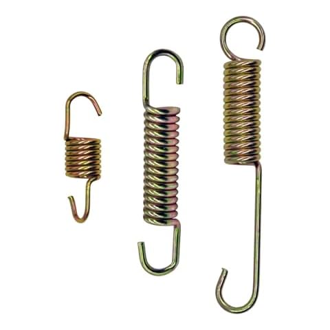 CQSPMOTO Motorcycle Kickstand Spring Metal Motorcycle Kick Side Stand Spring Gold Universal Brake Pedal Return Spring Kit Steel Springs Replacement for Mini Bike, Bike, Dirt Bike, Scooters 3 Pcs Cover