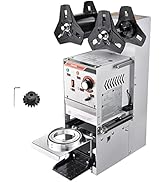 Yescom Semi-automatic Cup Sealing Machine 350W Electric Cup Sealer 400-600 Cups/Hr Milk Boba Tea ...