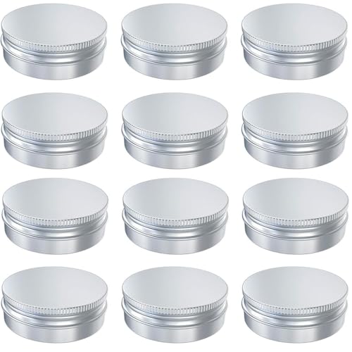 JEYORZY Pots en Aluminium, Boite Metal, Contenant Voyage, 15 ml Contenants Cosmétiques Vides, Pots...