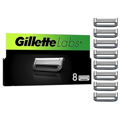 Gillette Labs Recambios Con Barra Exfoliante Y Heated Razor  8 Recambios