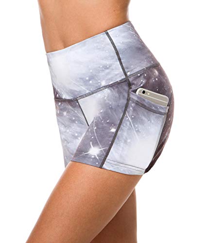 Sugar Pocket Yoga Shorts Women's Basic High Waisted Side Pocket Short M