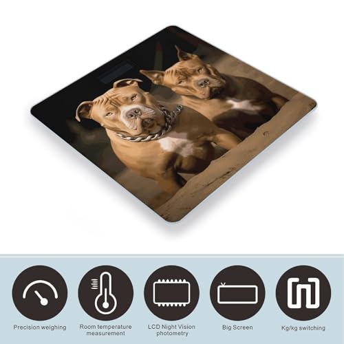 Báscula digital smart Pitbull Dogs para baño precisa miniatura 3