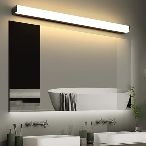 Iluminación de pared para tocador con lámpara de espejo LED de luz cálida de 100cm de largo