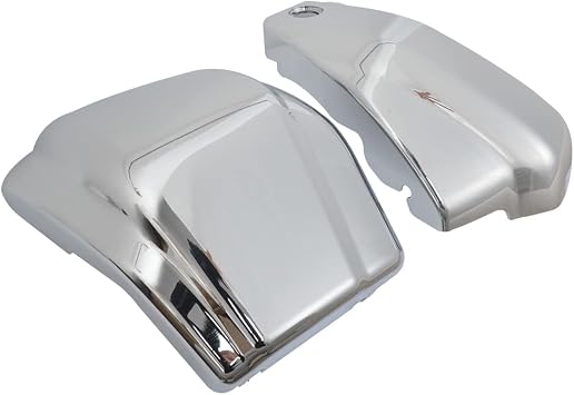 Motorcycle Battery Side Fairing Covers For Ya-maha Dragstar Vstar XVS1100 Classic Custom 1999-2011 Chrome