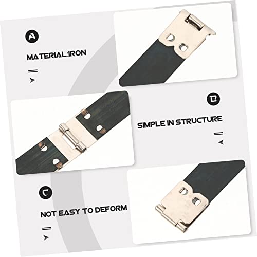 COHEALI 20 Peças De Armação Flexível Fivela De Beijo Ferro Flexível Prateado