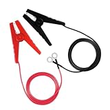 POPETPOP 2Pcs Farm Electric Fence Jump Leads Durable Clips for Solar Fence Charger Systems Connect Fencing Wire Secure Animal Containment Cables