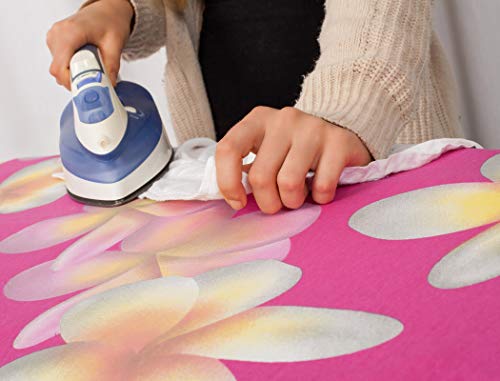 Ezy Iron Ironing Board Cover And Pad - Cuts Ironing Time In Half - 15X54 Inch -Thick Padding - Fits Small, Standard Size Extra Wide Large And 18 X 49 Inches - Premium Heavy Duty Padded Covers (Pink) #TOP2