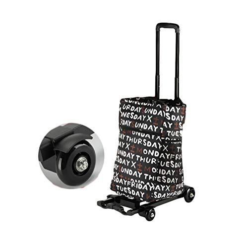 Carrito plegable de mano ajustable 2 en 1 metálico miniatura 1