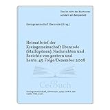  Heimatbrief der Kreisgemeinschaft Ebenrode (Stallupönen). Nachrichten und Berichte von gestern und heute. 45. Folge/Dezember 2008