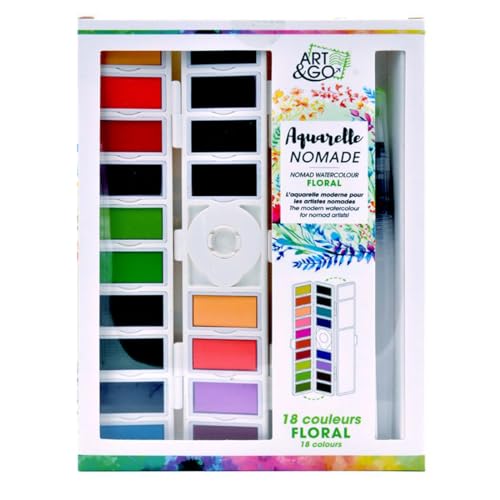 ART&GO Pallet Acquerello, Floreale, 18 Benne