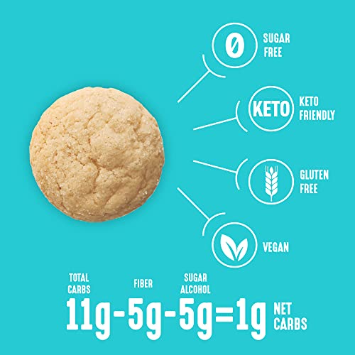 Lakanto Sugar Free Cookie Mix - Monk Fruit Sweetener, 1g Net Carb, Gluten Free, Dairy Free, Keto Diet Friendly, Delicious Snack, Almond Flour, Baking Mix (12 Servings)
