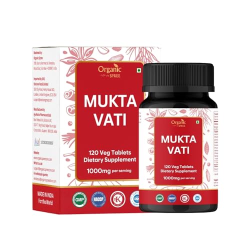 ORGANIC SPREE Mukta Vati 120 Tablets - Ayurvedic Blend - Supports Heart Health & Blood Pressure Balance*