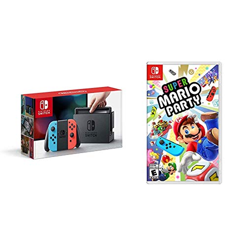 Nintendo Switch Neon + Super Mario Party - Super Mario Party Bundle...