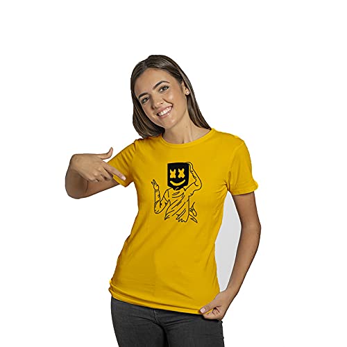 Image of Feel Good Marshmellow Yellow Color Dri Fit T-Shirt for Adults