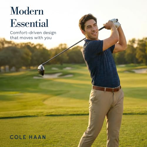 Camiseta Polo Cole Haan Founders para Hombre - Tejido Mezclado Ligero, Transpirable con Tecnología Coolcore y Acabado Jaspeado miniatura 2