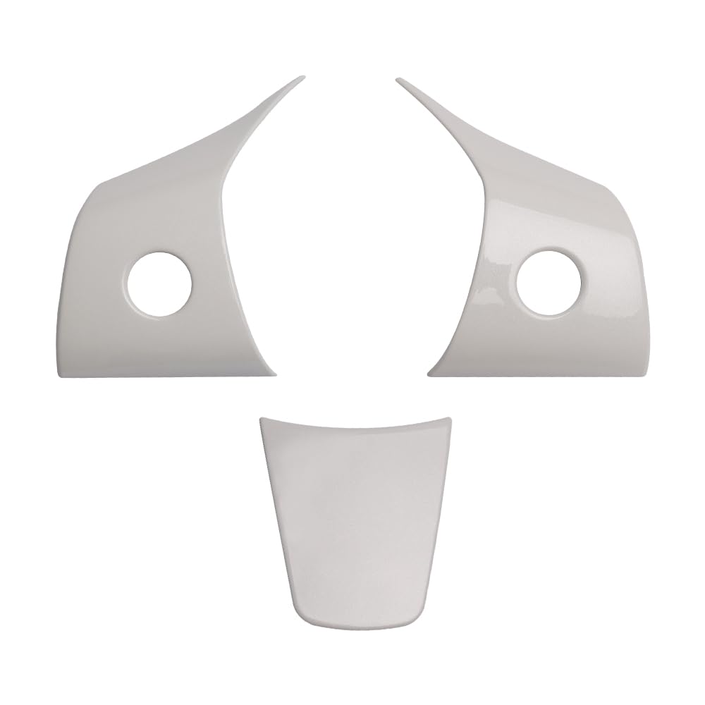 KUWAYO for Tesla Model 3 Model Y Car Steering Wheel Trim Decoration Stickers Steering Wheel Panel Frame Panel Cover Trim