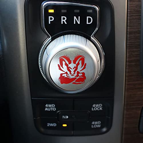 GODTERA Gear Shift Switch Knob Cover Aluminium Dial Shifter Trim Plate for 1500/2500, 300/200 (RM)