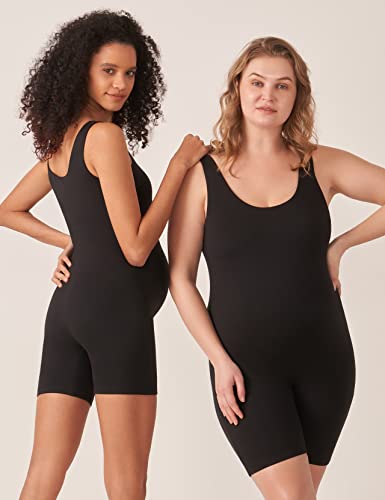 POSHDIVAH Damen Schwarz Schwarz, Schwarz, 38