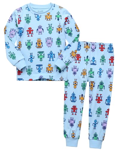 Image of VAENAIT BABY 12Months-12Years Toddler Kids Junior Boys Car Train Fireman Snug fit Sleepwear Pjs Set