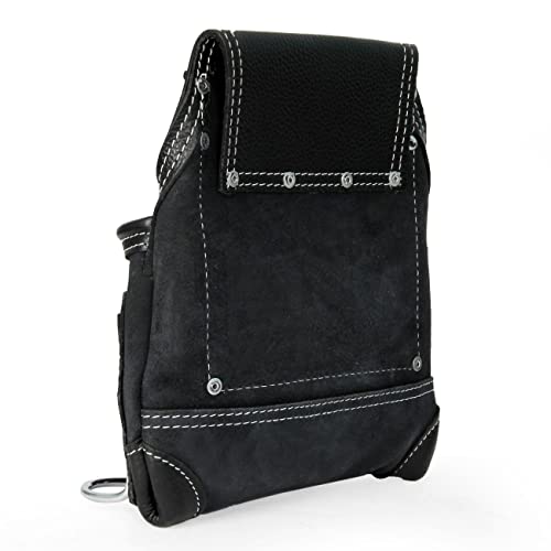 Zeluga Zl117Tb 10 Pocket Rigger Heavy Duty Leather Tool Bag, Black #TOP3