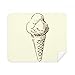 Sweet Ice Hand Drawings Pattern Cleaning Cloth Screen Cleaner 2pcs Suede Fabric