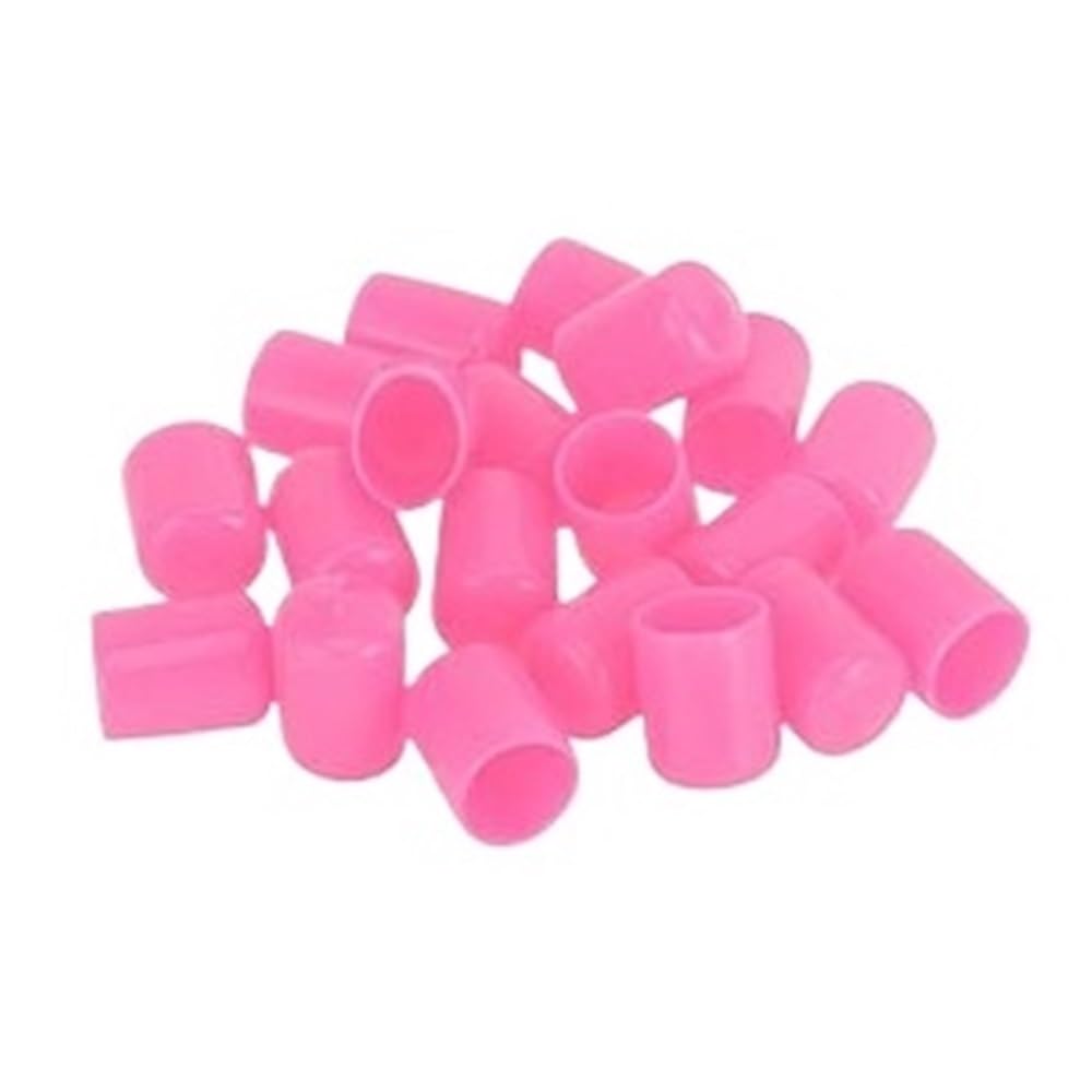 LOCKLGFMCZ 17mm Car Wheel Lug Nut Bolt Cover 20pcs Universal Auto Tyre Screw Protection Cap Plugs Anti-Rust Exterior Decoration(Roze)