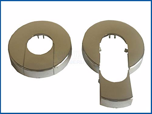 Badheizkörper Rohrabdeckung Rosette 4 Stück (Chrom 4 Stück) Cover