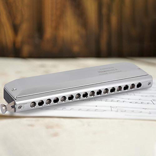 MAGT Harmonica Chromatique, Harmonica Chromatique Professionnel Harmonica Blues Harmonica 16 Trous pour Débutant Adultes… - Les Beatles, Paul McCartney, John Lennon, RIngo Starr, George Harrison MAGT Harmonica Chromatique, Harmonica Chromatique Professionnel Harmonica Blues Harmonica 16 Trous pour Débutant Adultes… – Image 4