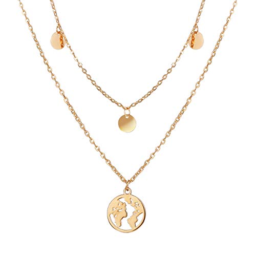 Jewels Galaxy Exquisite Gold Plated Multi Strand Necklace For Women/Girls, Brass