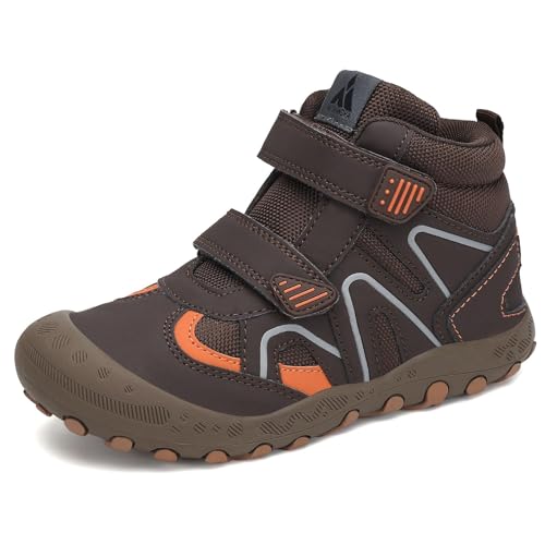Image of Mishansha Kids Water Resistant Hiking Boots, Boys Girls Anti Collision Anti-Skid Athletic Outdoor Ankle Adventure Trekking Shoes