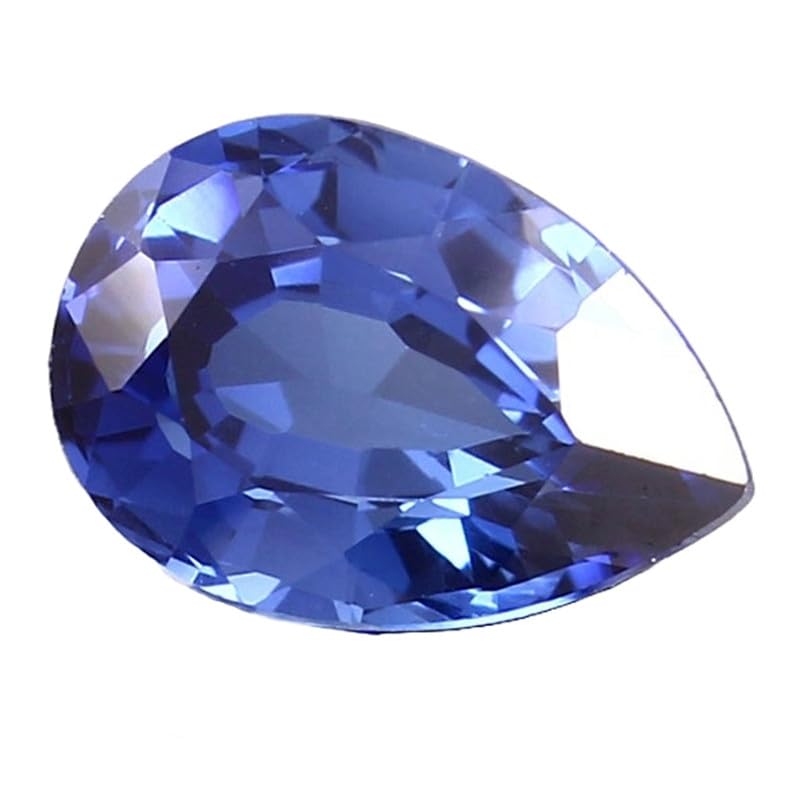 Saphir bleu naturel forme poire 13x9mm pour réparer ou fabriquer un pendentif unique