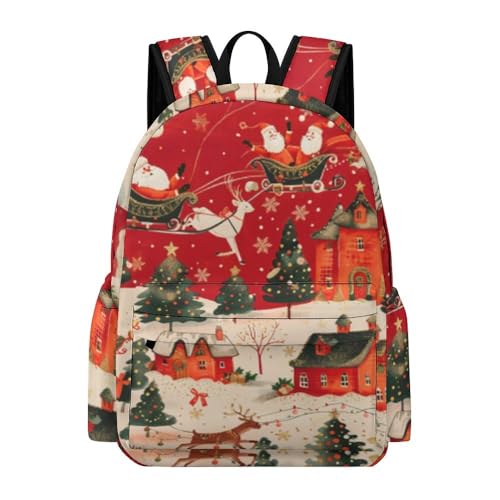 Sac à dos Père Noël enfants ergonomique pour éviter le mal de dos maternelle