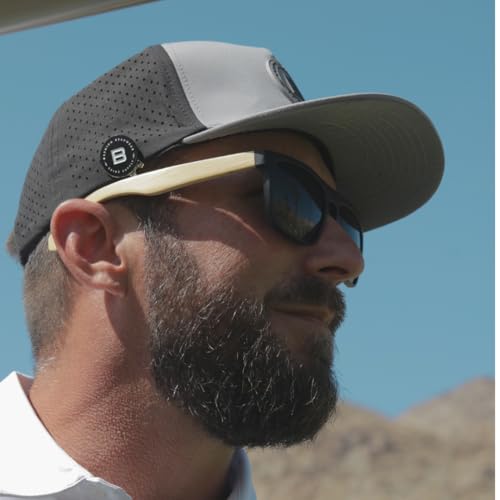 Image of BRIMZ Golf Performance Hat - Tee Holder & Magnetic Ball Marker - Breathable, Sweat & Water Resistant Golfing Snapback Hat