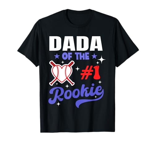Dada Of Rookie 1st Baseball Fiesta de cumpleaños a juego Camiseta
