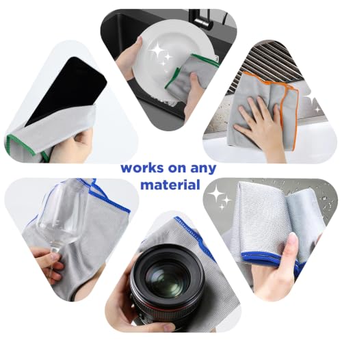 Puomue 12-Pack 320GSM Glass Cloths