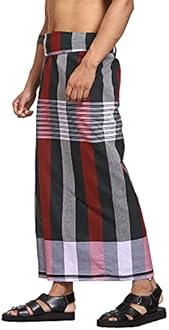 Gowri Tex Cotton Stitched Lungis Pack Of 3 (Ready To Wear) 2.25Meter