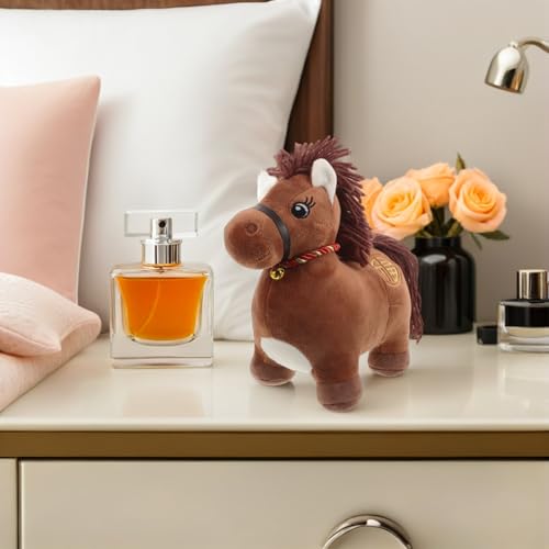 Peluche cheval douce pour decoration maison poupée decorative