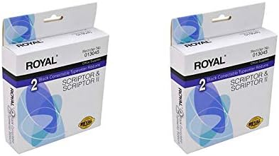Royal- 2 Black Correctable Typewriter Ribbons for Scriptor & Scriptor 2 (2 Pack for 4 Total Ribbons !)