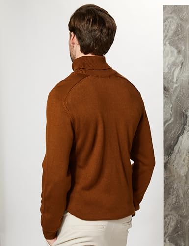 Image of Amazon Brand - Symbol Men's Casual Acrylic High Neck Sweater (Available in Plus Sizes)