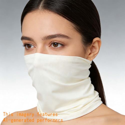 Image of 6 Pieces Summer Face Cover Scarf Mens Neck Gaiter For Men Women UV Protection Face Breathable Sun Protection Cycling Running