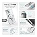 Speck Clear iPhone 15 Case - ClickLock No-Slip Interlock, Built for MagSafe, Drop Protection - for iPhone 15, iPhone 14 & iPhone 13 - Anti-Yellowing 6.1 Inch Phone Case - Presidio Clear/Chrome